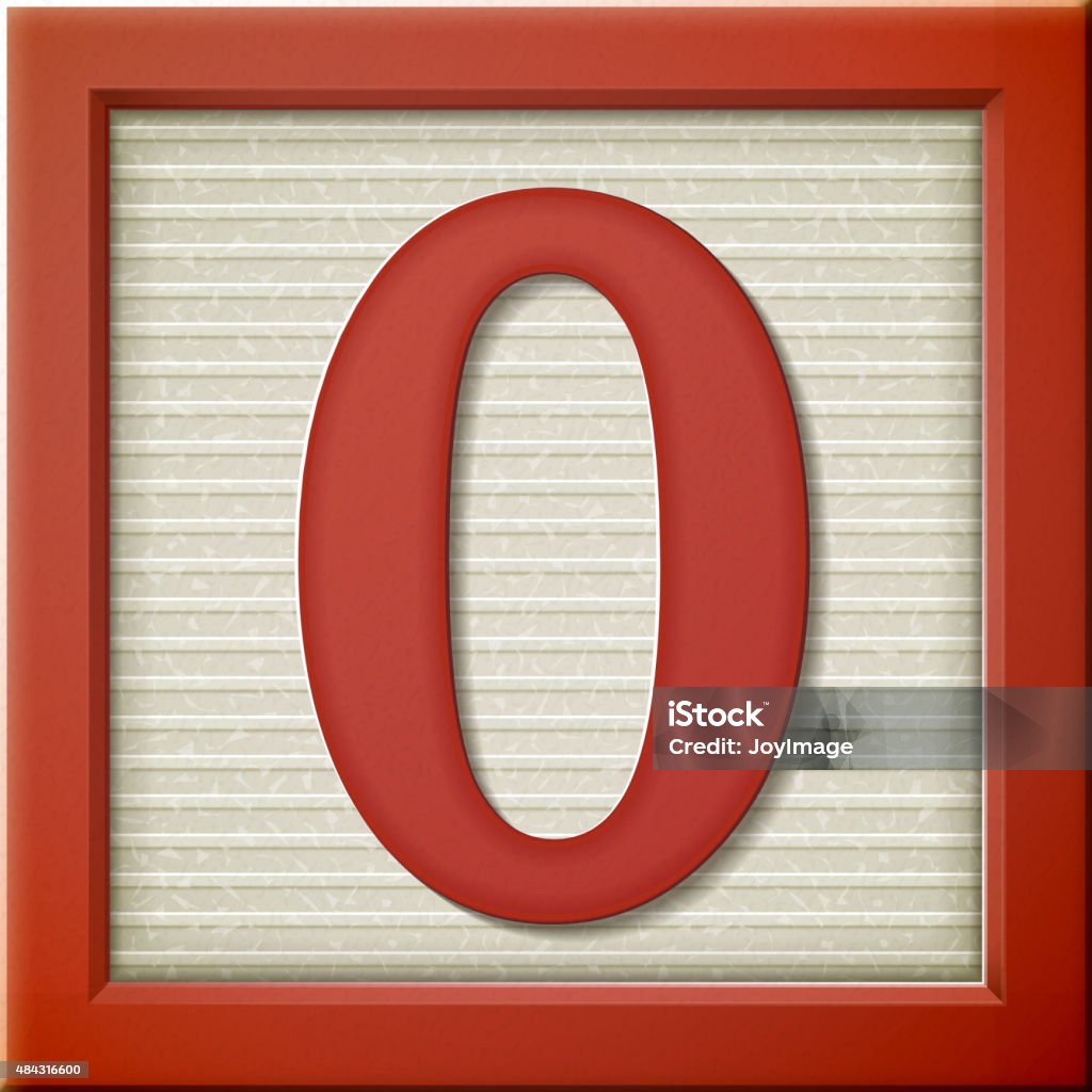 Simple Block Numbers 0 3d Red Number Block 0 Stock Illustration - Download Image Now - 2015 ...
