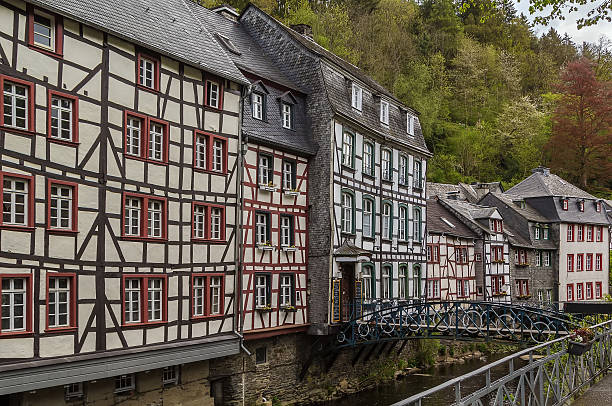 istock Houses along the Rur river, Monschau, Germany 484317856
