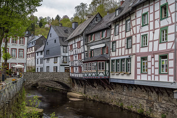 istock Houses along the Rur river, Monschau, Germany 484318088