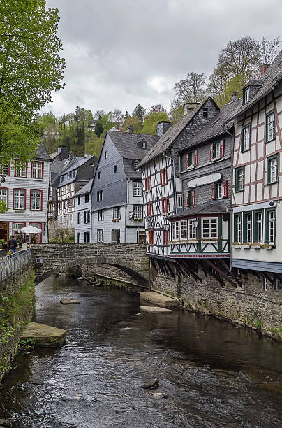 istock Houses along the Rur river, Monschau, Germany 484318100