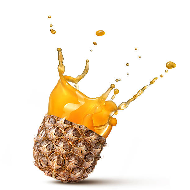 istock splash of pineapple juice isolated on white background 484323831