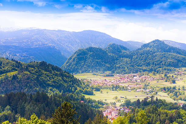 istock Villages in Alp mountains 484324179