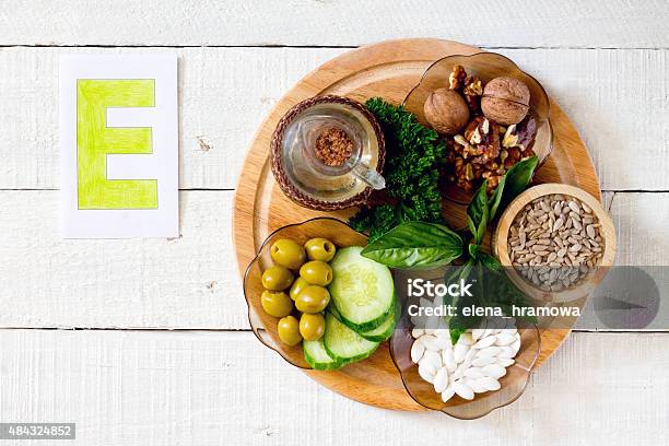 Foods Containing Vitamin E Stock Photo - Download Image Now - 2015, Breakfast, Cooking