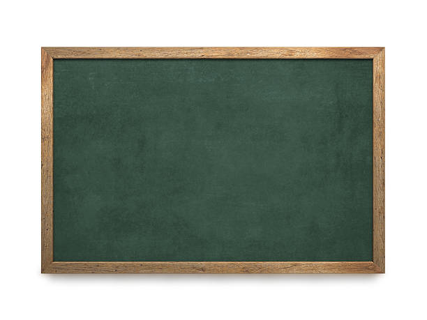 vieux tableau vierge - blackboard green learning chalk photos et images de collection