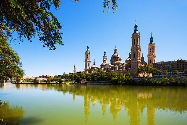 istock Summer view  of Cathedral in Zaragoza from Ebro 484327399