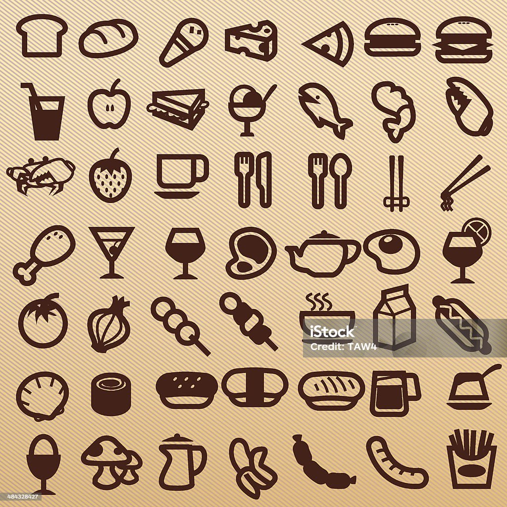 Symbole des aliments - clipart vectoriel de Aliment libre de droits