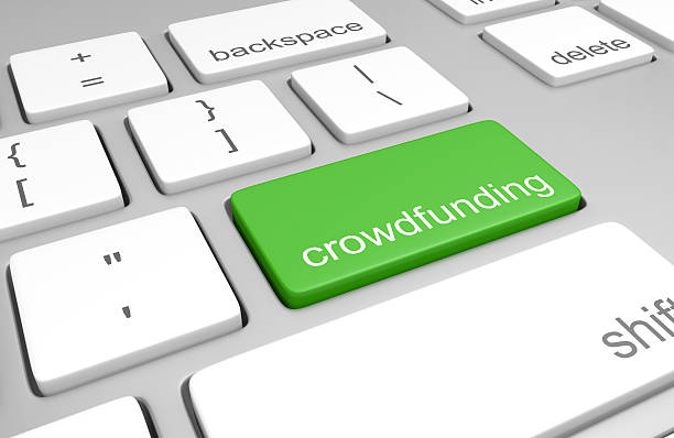 istock Crowdfunding key on a computer keyboard for financing startup business 484334018