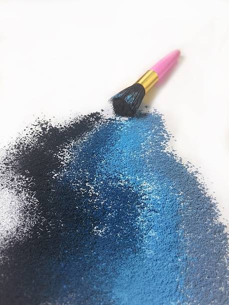istock Eyeshadow powder and make-up brush 484336494