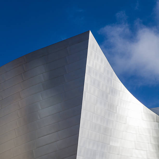 istock Metallic background. Part of new modern high tech building 484340084