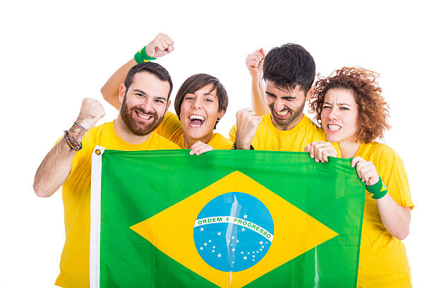 istock Group of Brazilian Supporters 484341269