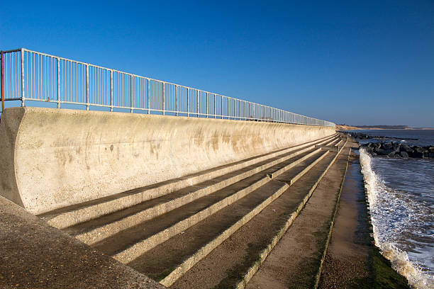 istock Sea wall at Southwold, Suffolk, England 484342089