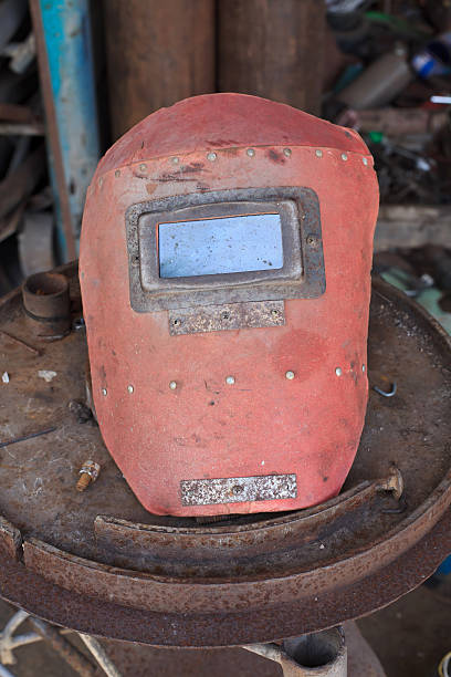 istock Steel welding mask 484342358