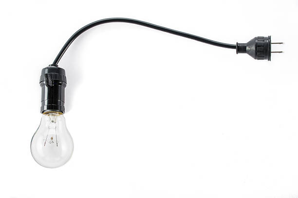 istock light bulb with plug and  Lamp Holder, cable tungsten 484343212