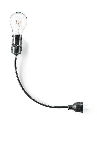 istock light bulb with plug and  Lamp Holder, cable tungsten 484343656