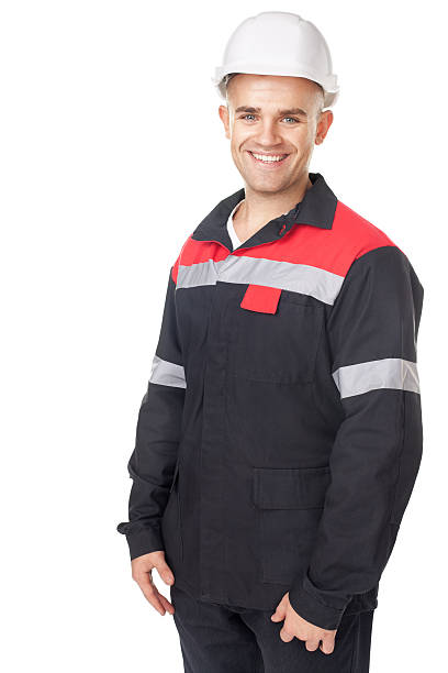 istock Portrait of young smiling engineer 484343995