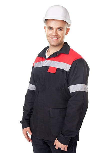 istock Portrait of young smiling engineer 484344003