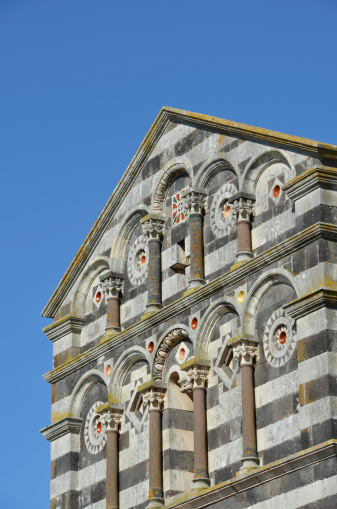 saccargia church in sassari, sardinia, italy
