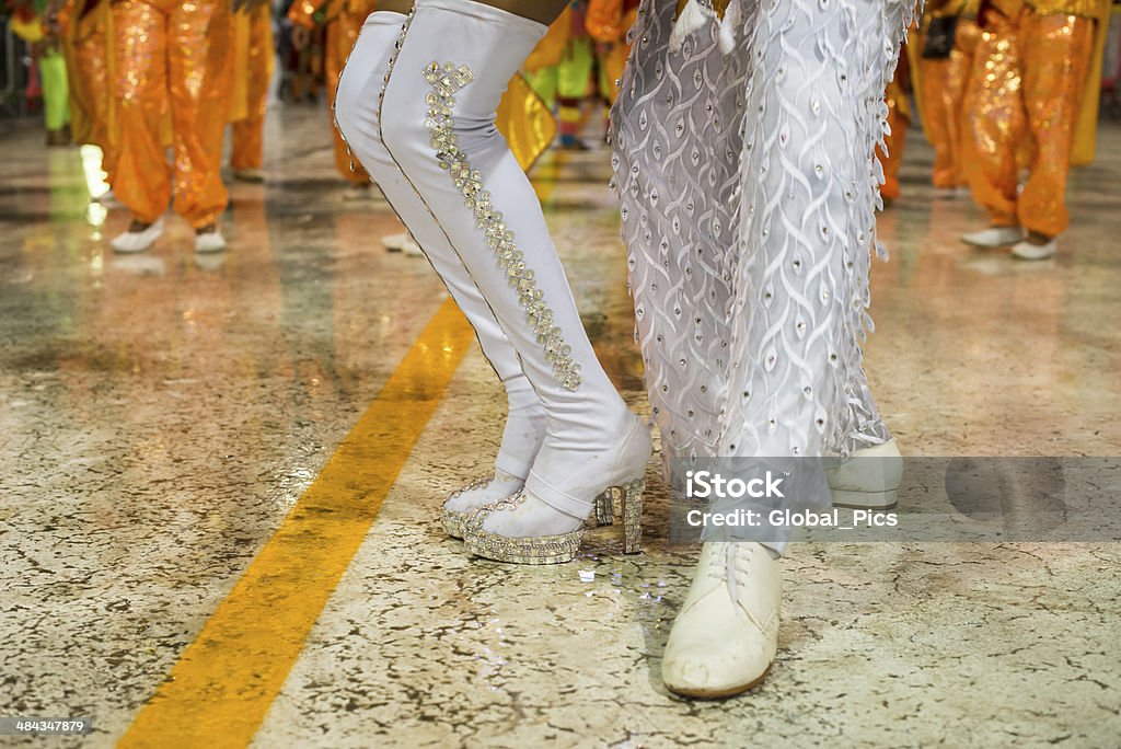 Karneval-Parade - Lizenzfrei Sambadrome - Spielort Stock-Foto