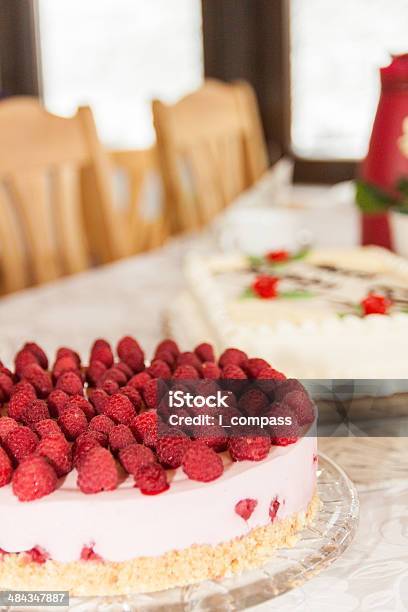 Raspberry Cake Stock Photo - Download Image Now - Raspberry Cheesecake, Baked, Bakery