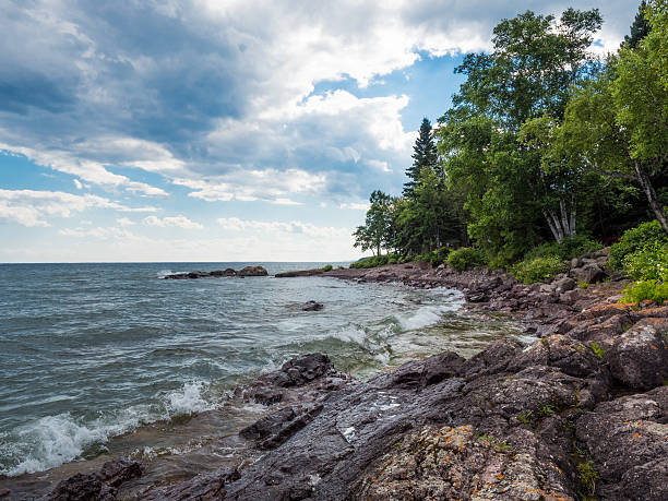 istock Lake Superior Shore in Lutsen 1 484348048