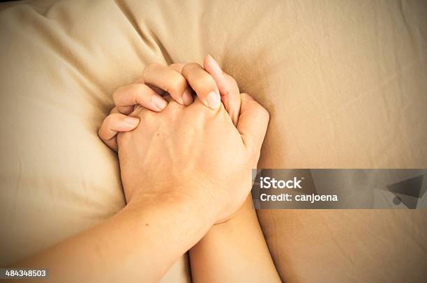 Making Love In Bed Focus On Hands Stock Photo - Download Image Now - Adult, Beautiful People, Beauty