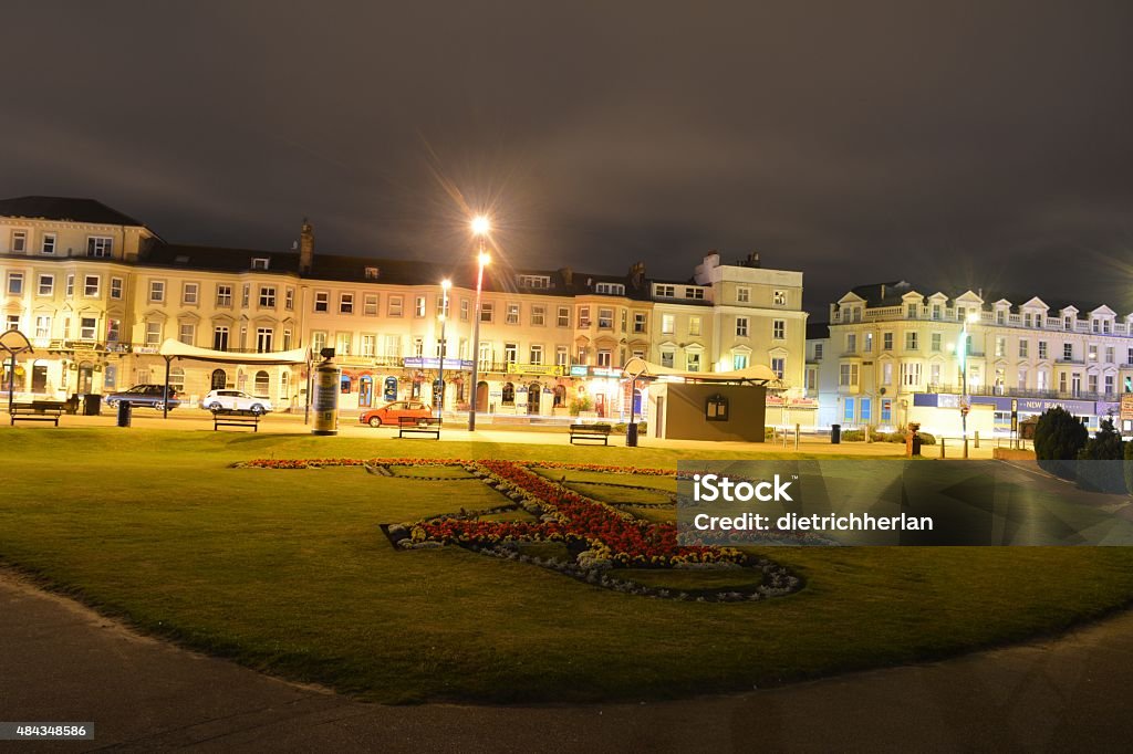 Great Yarmouth Marine Parade at night. This is Great Yarmouth Marine Parade at night. 2015 Stock Photo