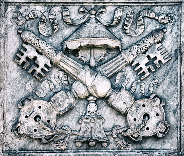 08/14/2018 Place Vendome, Paris, France. Bronze relief close up, Vendome Column.