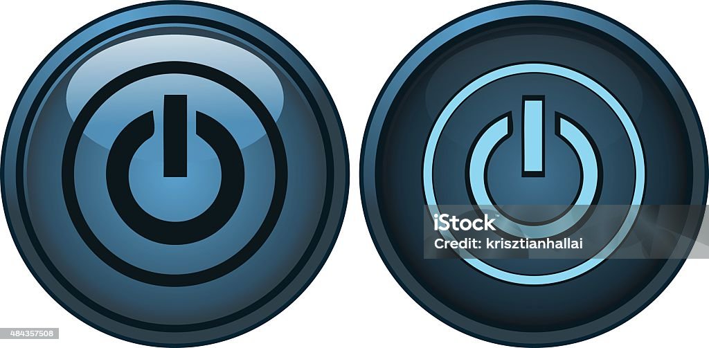 Power Buttons Vector Illustration Stock Illustration - Download Image ...