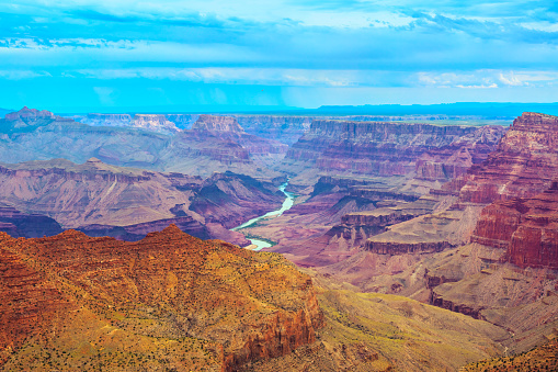 The Grand Canyon Magnificent View from Desert View at Sunrise