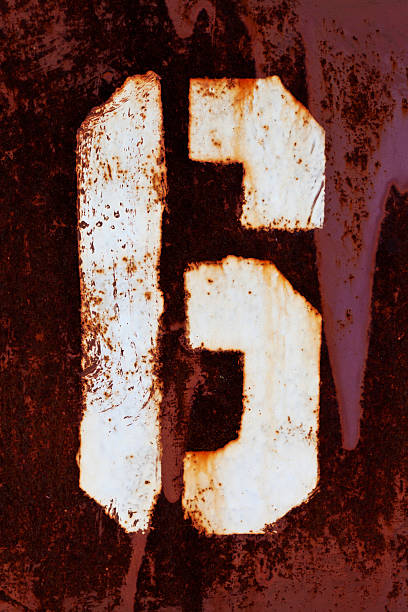 istock figure 6 grunge paint on metal 484369714