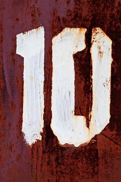 istock figure 10  grunge paint on metal 484369720