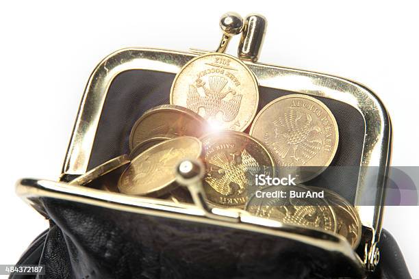 Chinks In A Leather Purse Stock Photo - Download Image Now - Activity, Ancient, Antiquities