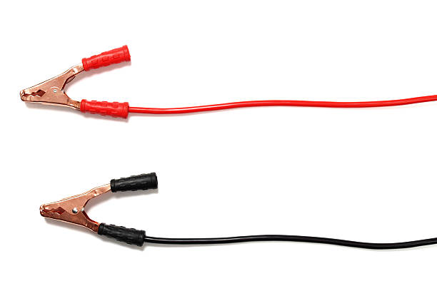Jumper Cables Stock Photo - Download Image Now - Jumper Cable, Car, Cut Out  - iStock