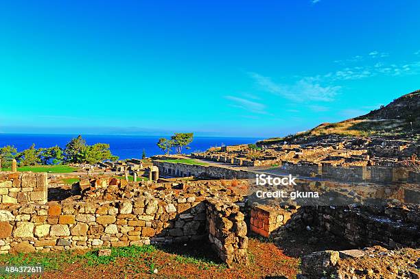 Kamiros - zdjęcia stockowe i więcej obrazów Akropol - Lindos - Akropol - Lindos, Antyczny, Archeologia