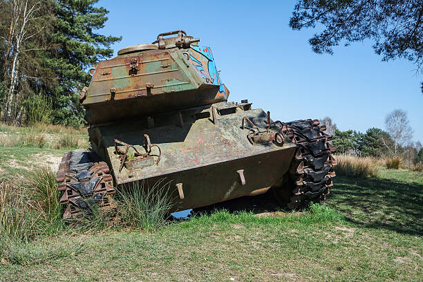 istock Battle tank in moor 484374198