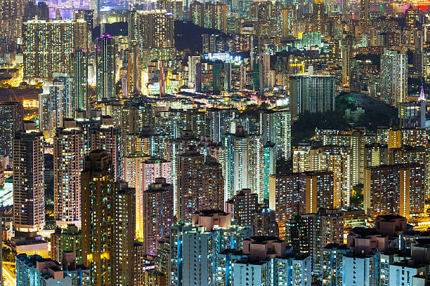 istock Cityscape in Hong Kong at night 484374269