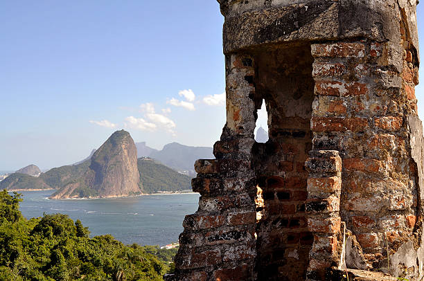 Guardhouse overlooking the Sugarloaf stock photo