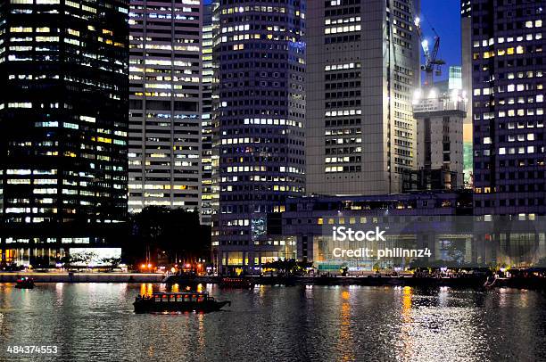 Singapore At Night Stock Photo - Download Image Now - Apartment, Bright, Building Exterior