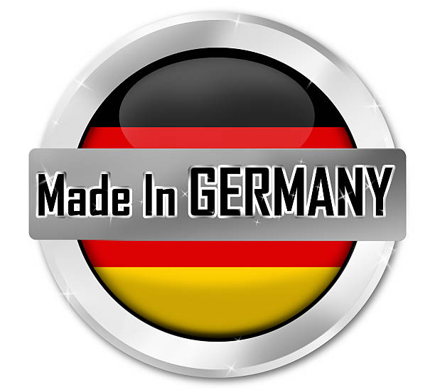 made in germany icon button fresh design vector art illustration