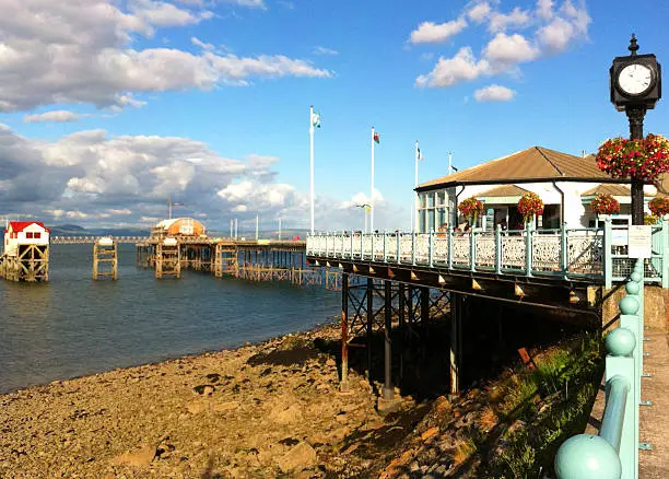 Mumbles Pier, Swansea Bay, Wales, Uk on a sunny day