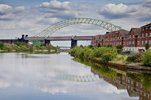 istock Runcorn Bridge from the Manchester Ship Canal 484376197