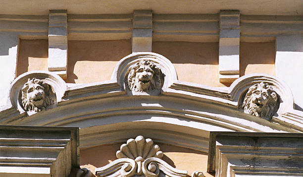 istock Architectural detail of an old building. 484378589