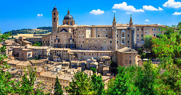 Urbino,Marche,Italy View Of Medieval City Of Urbino,Marche,Italy. marche italy stock pictures, royalty-free photos & images