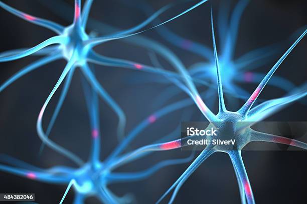 Neuronas Del Cerebro Foto de stock y más banco de imágenes de Célula nerviosa - Célula nerviosa, Sinapsis, Cerebro humano