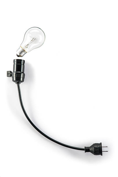 istock light bulb with plug and  Lamp Holder, cable tungsten 484385484