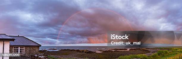 Rainbow Over The Irish Sea Stock Photo - Download Image Now - Kearney - Northern Ireland, Landscape - Scenery, Rainbow