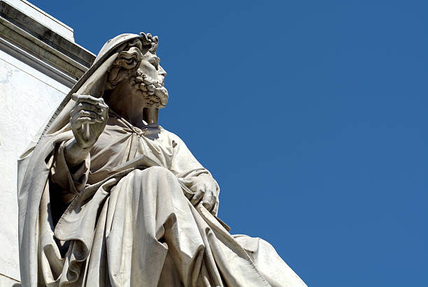 istock The statue in the blue sky, Rome 484397604