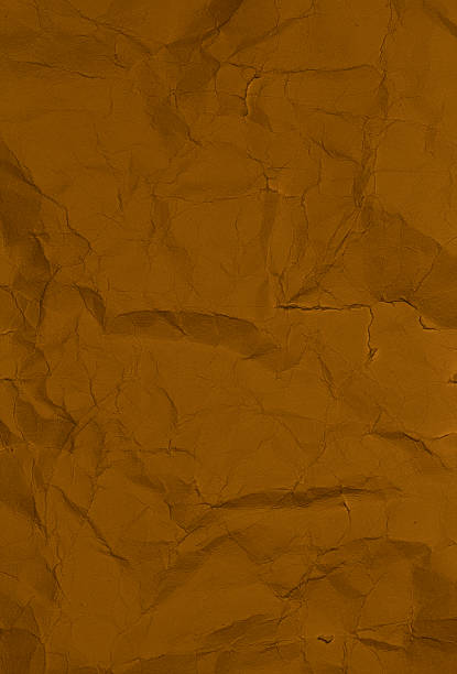 istock Recycled paper texture closeup background. Crumpled 484399229