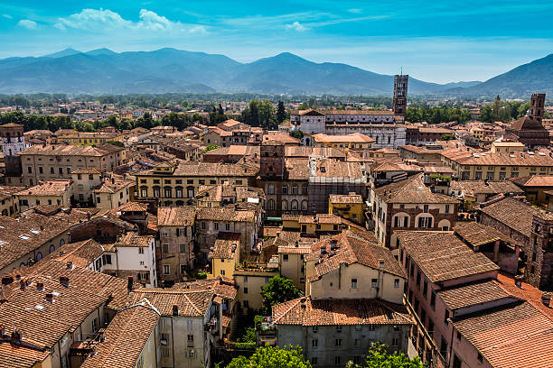 istock View of old town, Lucca, Italy 484402836