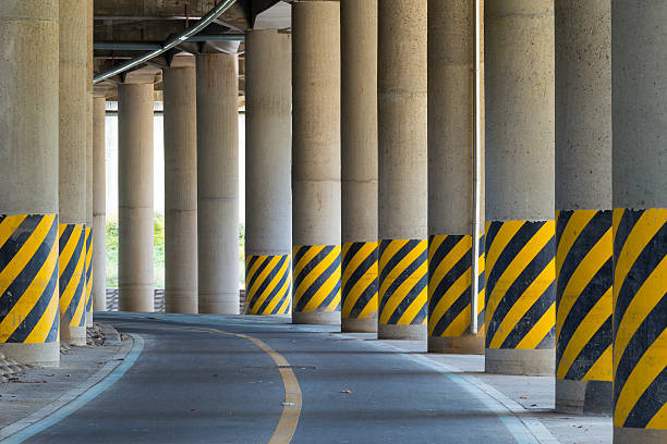 istock Bottom of highway road bridge 484402883